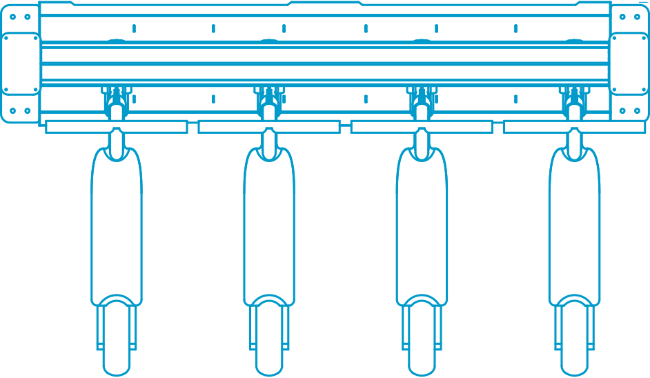 Schéma de la station Knot pour Ninebot MAX 4 emplacements