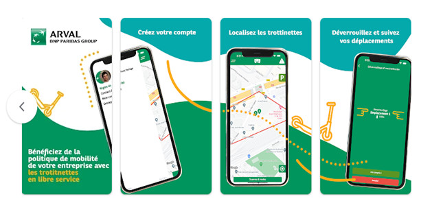 Arval app illustration