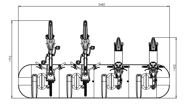 Док-станция Knot v6 с 4 полюсами, одна сторона